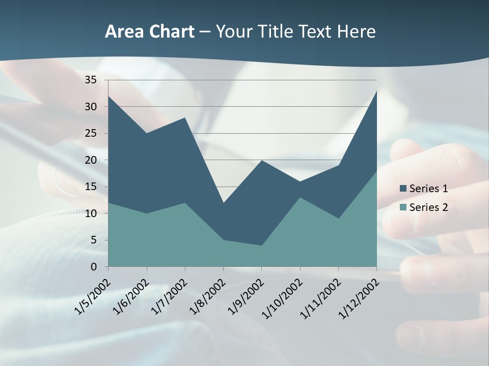 A Person Holding A Cell Phone In Their Hands PowerPoint Template