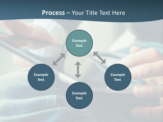 A Person Holding A Cell Phone In Their Hands PowerPoint Template