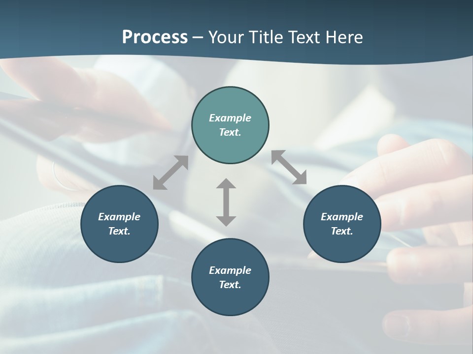 A Person Holding A Cell Phone In Their Hands PowerPoint Template