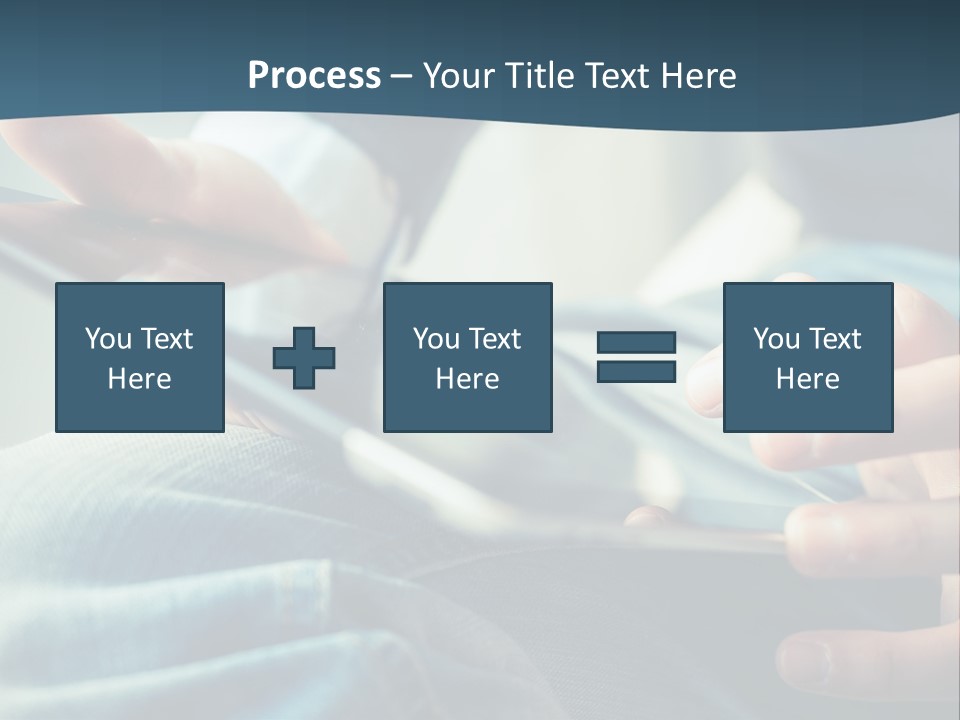 A Person Holding A Cell Phone In Their Hands PowerPoint Template