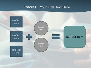 A Person Holding A Cell Phone In Their Hands PowerPoint Template