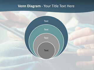 A Person Holding A Cell Phone In Their Hands PowerPoint Template