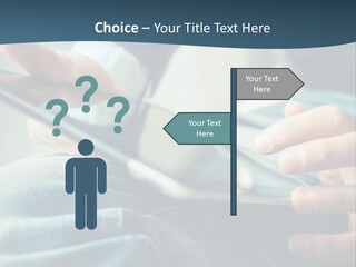 A Person Holding A Cell Phone In Their Hands PowerPoint Template