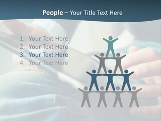 A Person Holding A Cell Phone In Their Hands PowerPoint Template