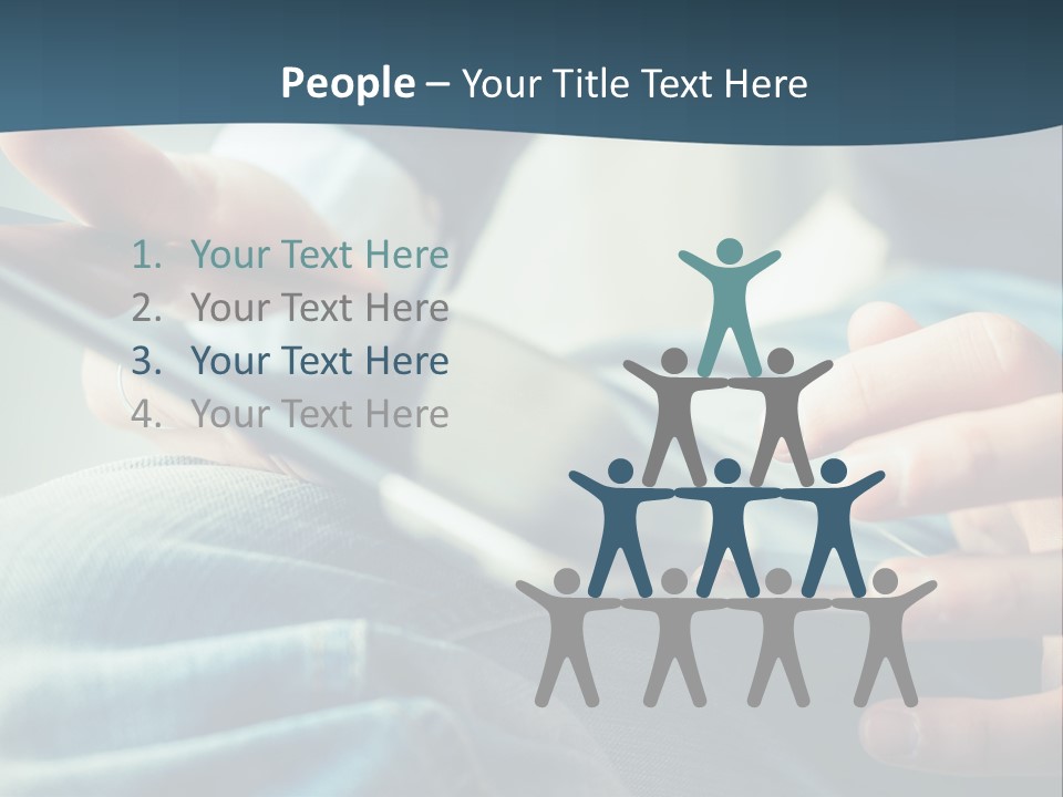 A Person Holding A Cell Phone In Their Hands PowerPoint Template