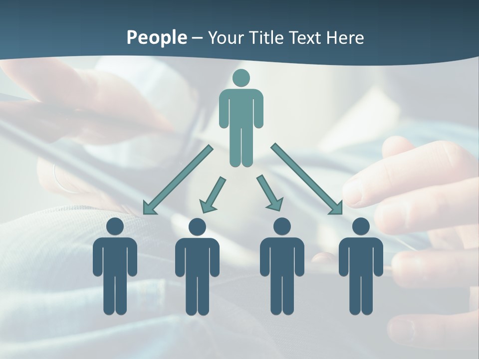 A Person Holding A Cell Phone In Their Hands PowerPoint Template