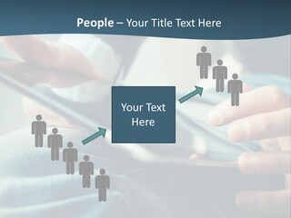 A Person Holding A Cell Phone In Their Hands PowerPoint Template