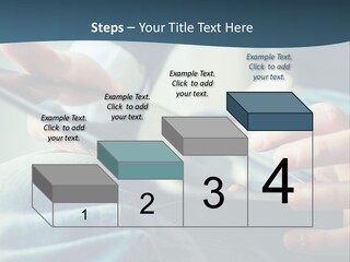 A Person Holding A Cell Phone In Their Hands PowerPoint Template