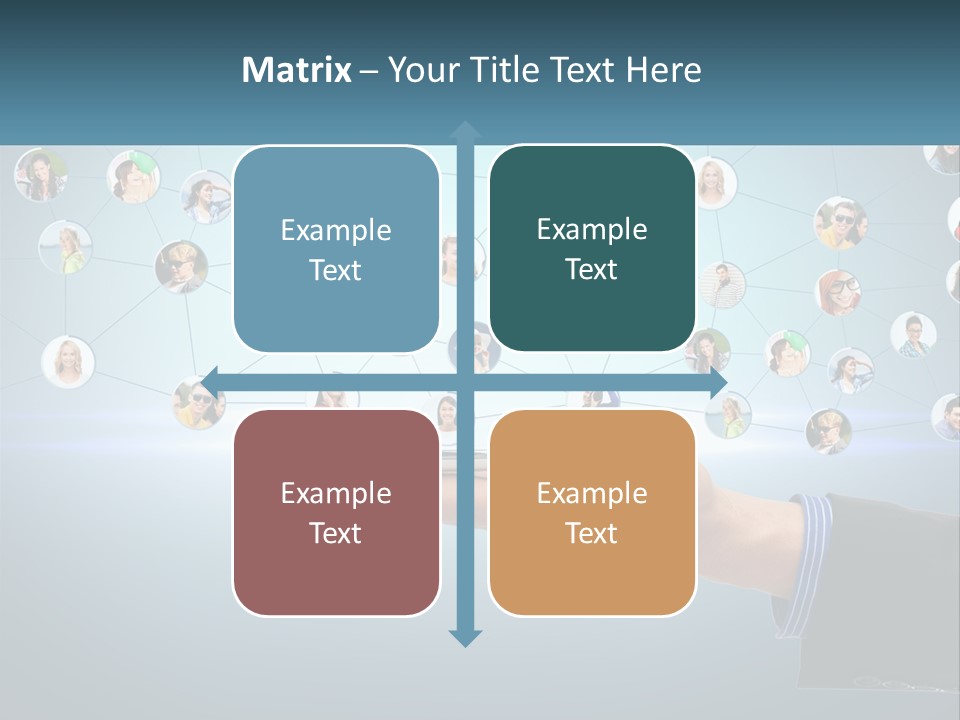 A Person Holding A Cell Phone In Their Hand PowerPoint Template