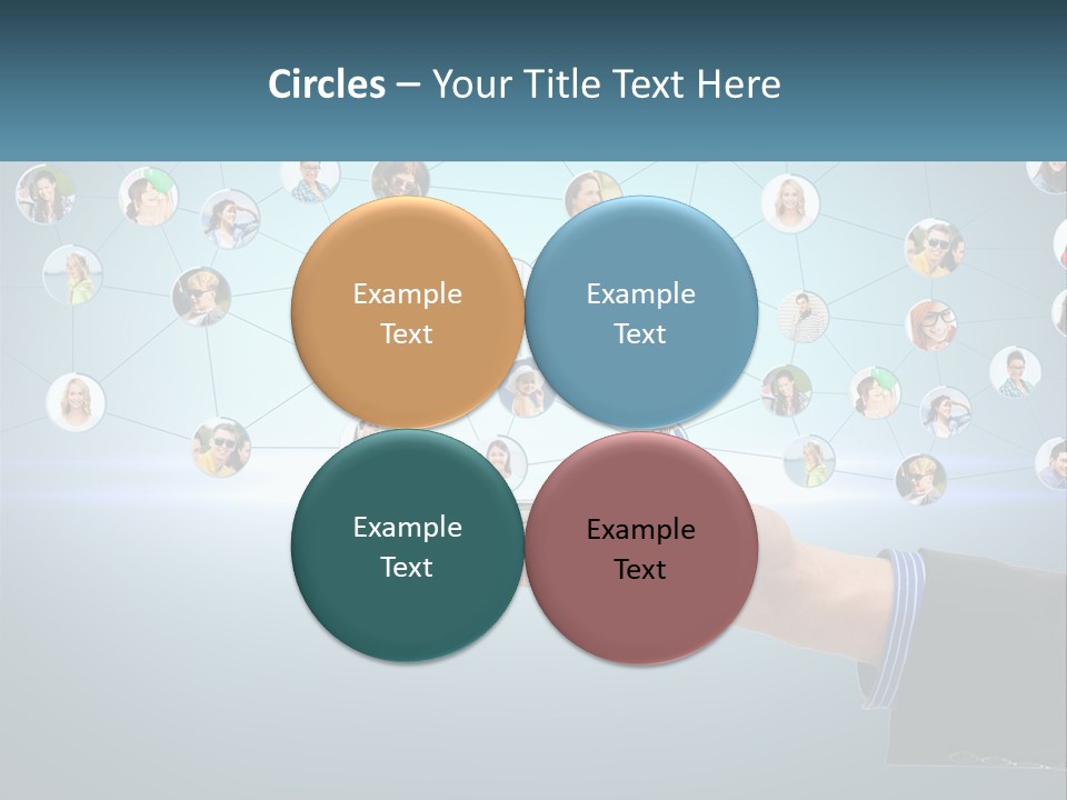 A Person Holding A Cell Phone In Their Hand PowerPoint Template