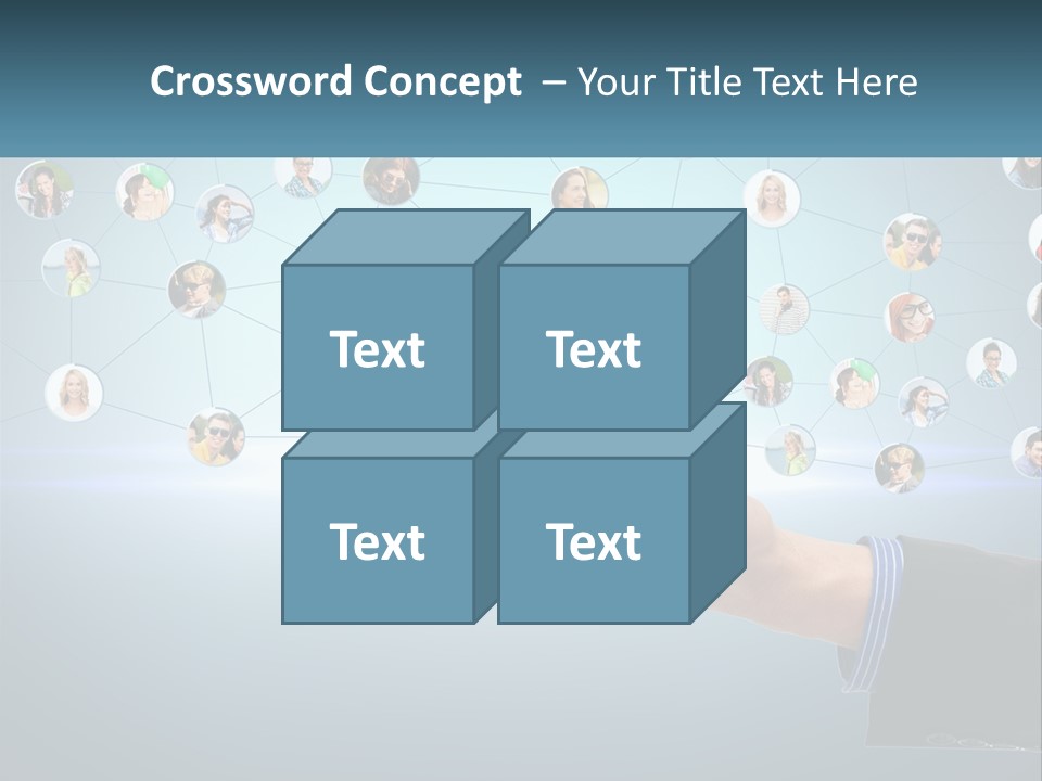 A Person Holding A Cell Phone In Their Hand PowerPoint Template