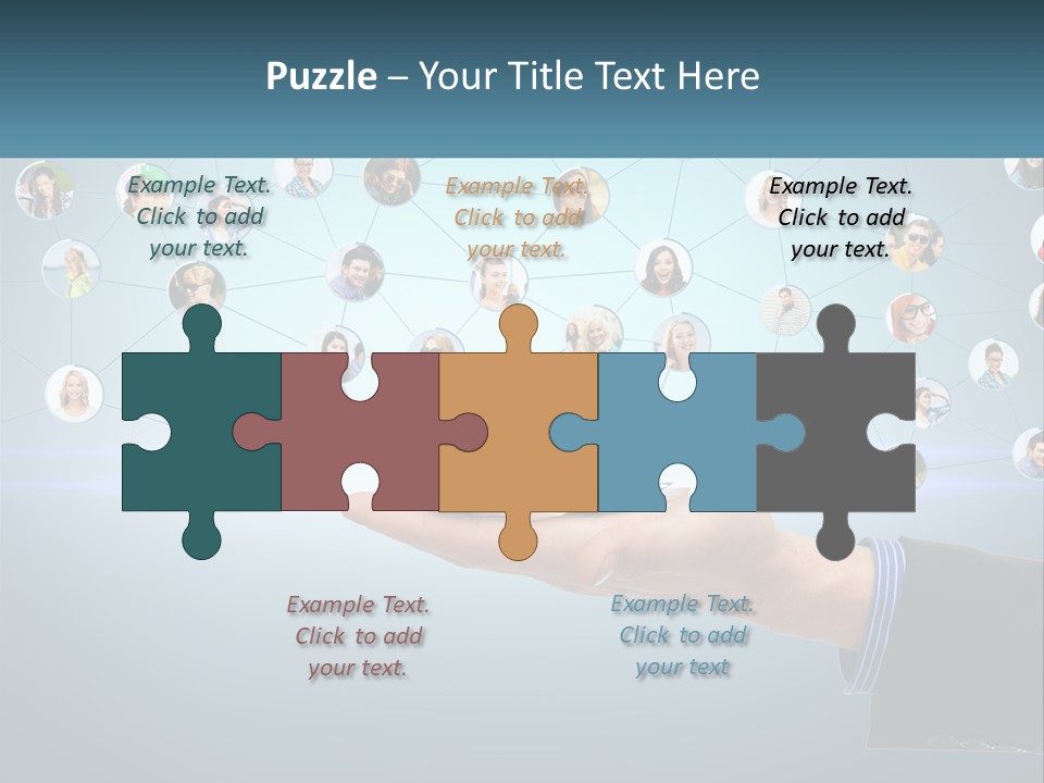 A Person Holding A Cell Phone In Their Hand PowerPoint Template
