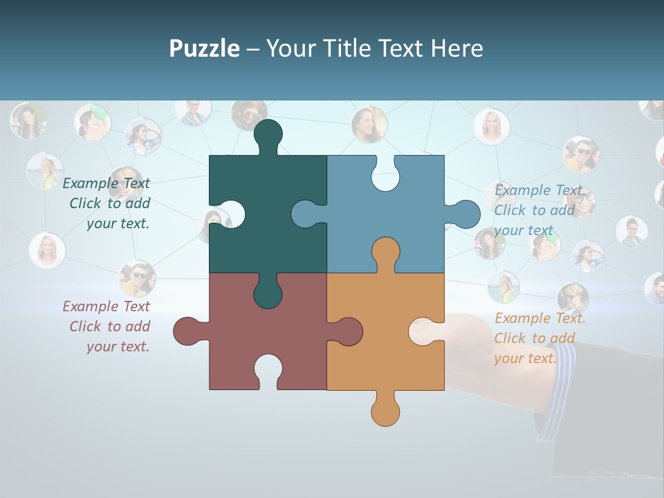 A Person Holding A Cell Phone In Their Hand PowerPoint Template