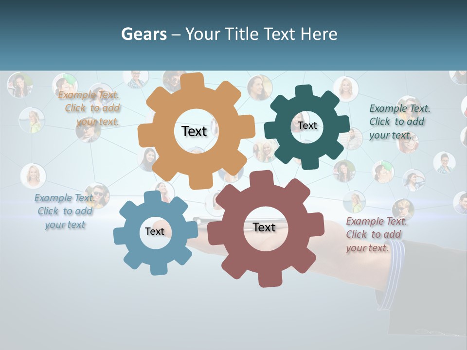 A Person Holding A Cell Phone In Their Hand PowerPoint Template