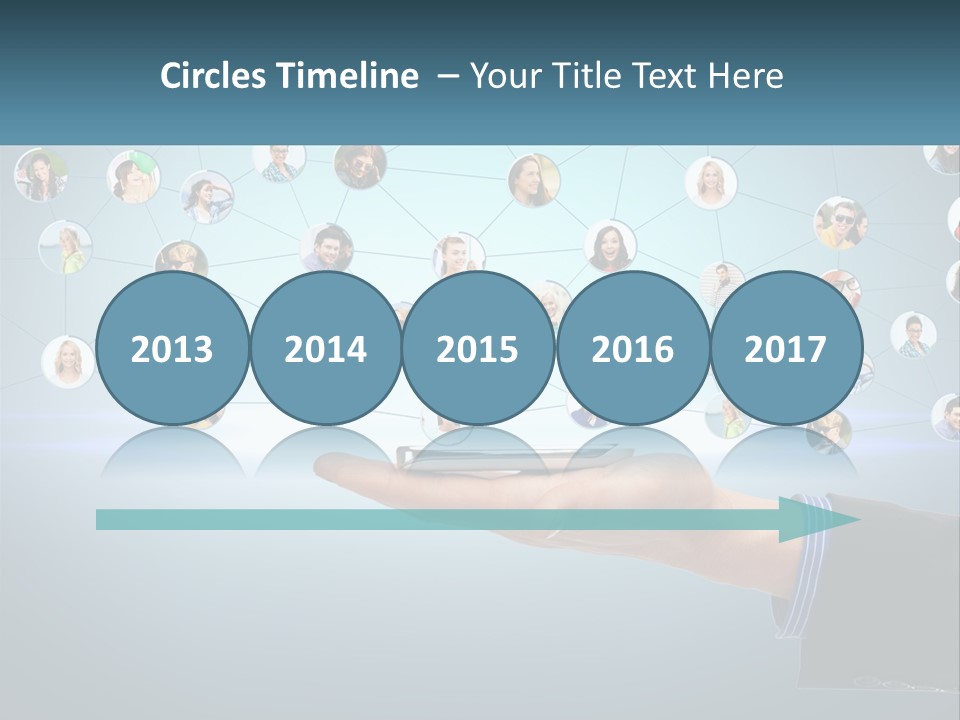 A Person Holding A Cell Phone In Their Hand PowerPoint Template