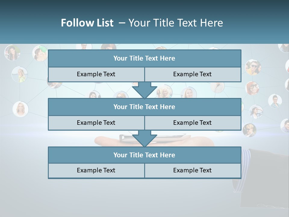 A Person Holding A Cell Phone In Their Hand PowerPoint Template