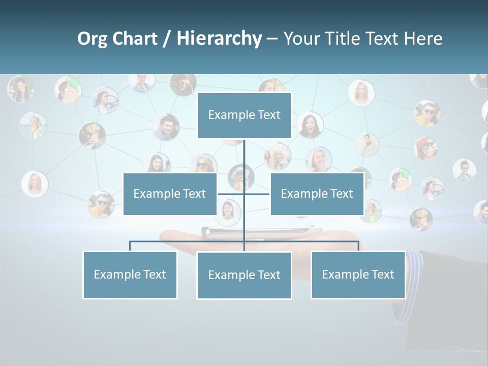 A Person Holding A Cell Phone In Their Hand PowerPoint Template
