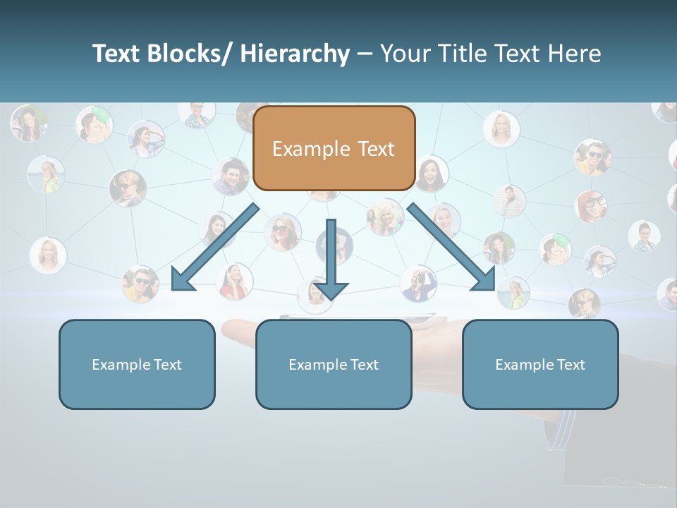 A Person Holding A Cell Phone In Their Hand PowerPoint Template
