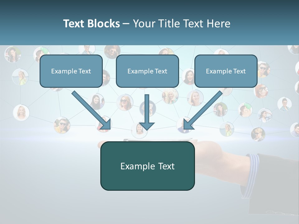 A Person Holding A Cell Phone In Their Hand PowerPoint Template