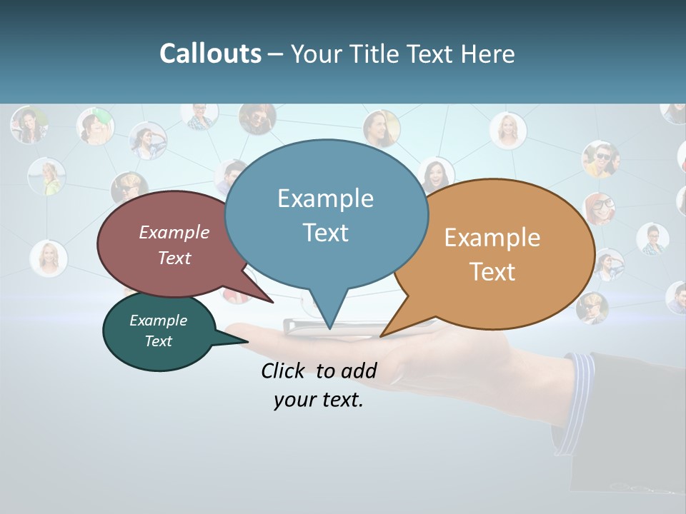 A Person Holding A Cell Phone In Their Hand PowerPoint Template