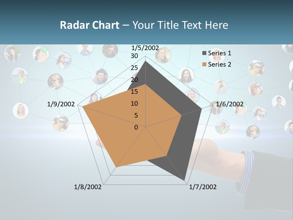 A Person Holding A Cell Phone In Their Hand PowerPoint Template