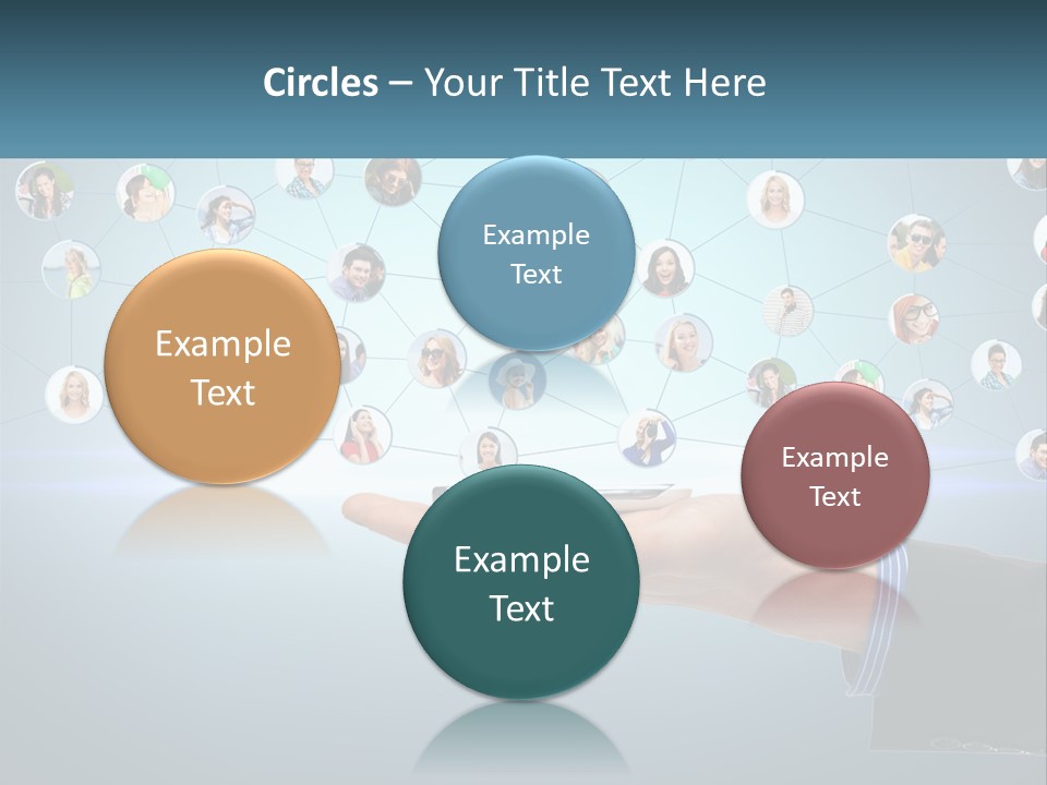 A Person Holding A Cell Phone In Their Hand PowerPoint Template