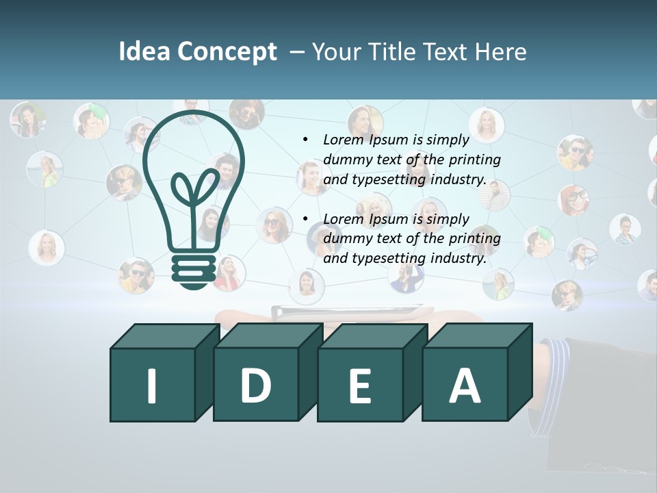 A Person Holding A Cell Phone In Their Hand PowerPoint Template