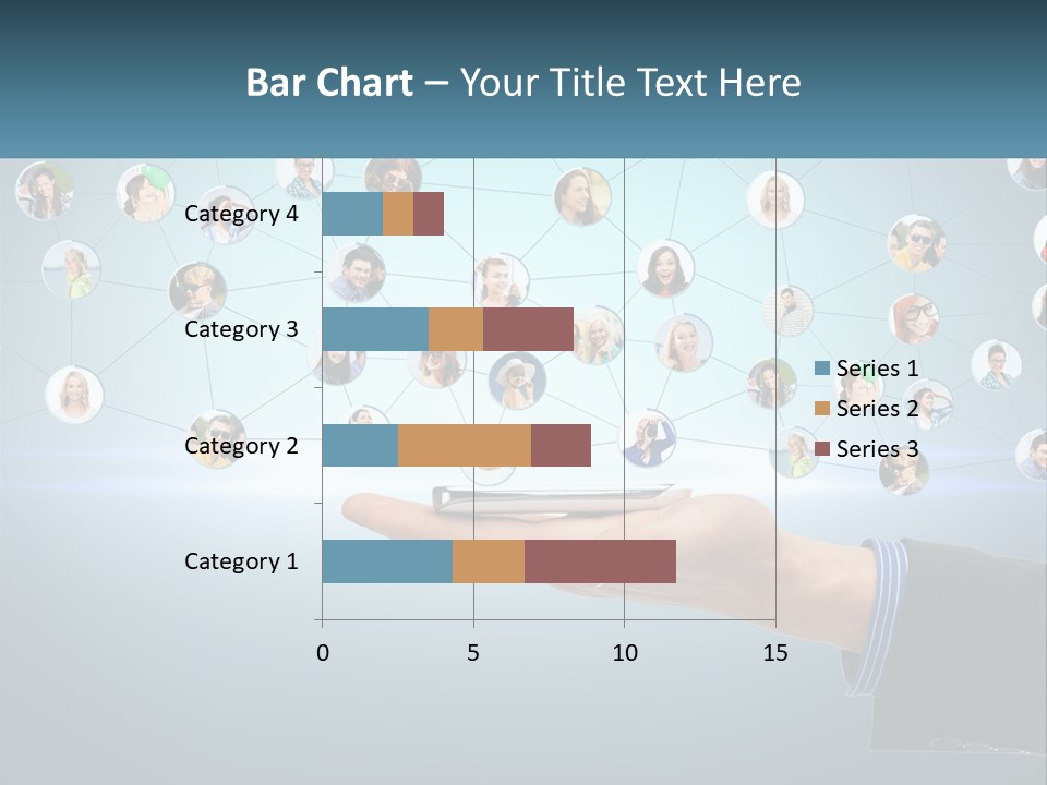 A Person Holding A Cell Phone In Their Hand PowerPoint Template