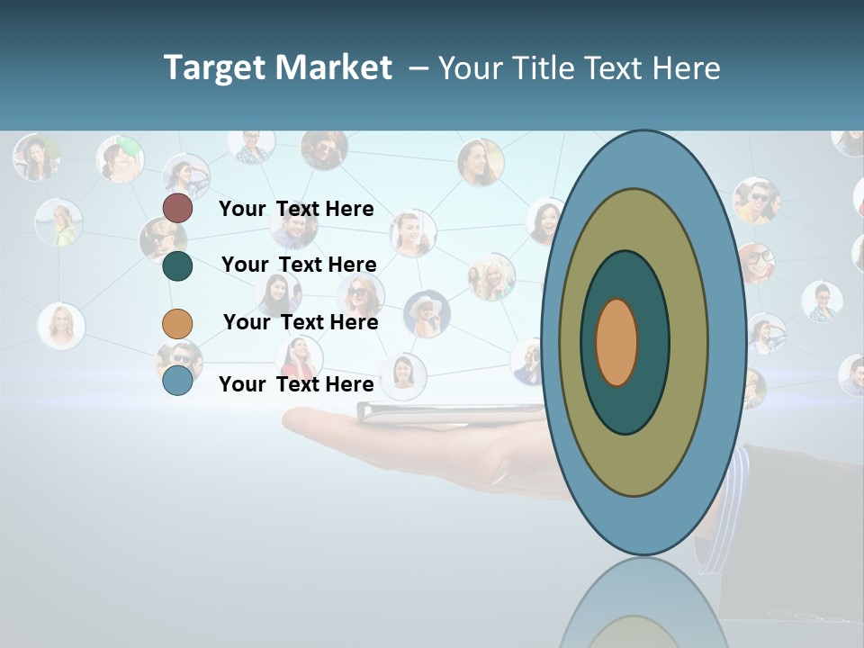 A Person Holding A Cell Phone In Their Hand PowerPoint Template