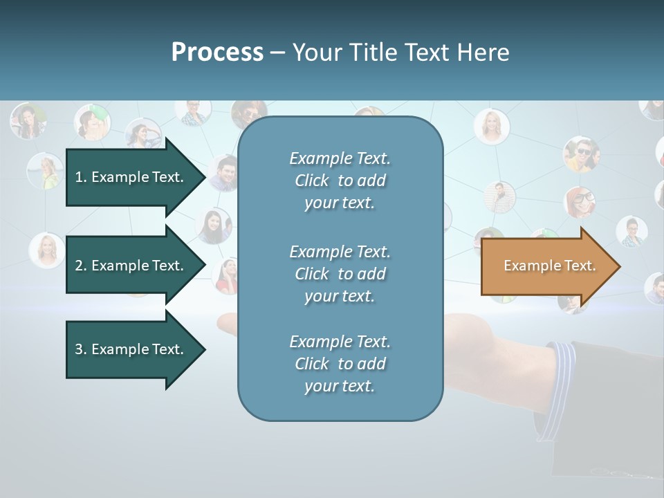 A Person Holding A Cell Phone In Their Hand PowerPoint Template