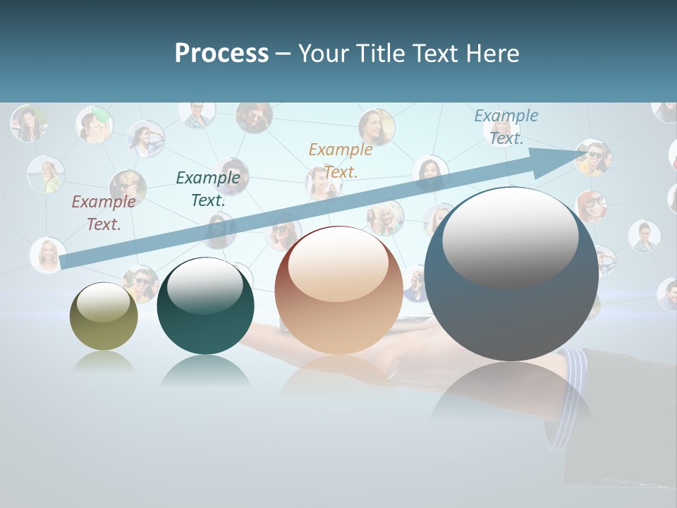 A Person Holding A Cell Phone In Their Hand PowerPoint Template