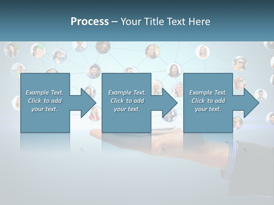 A Person Holding A Cell Phone In Their Hand PowerPoint Template