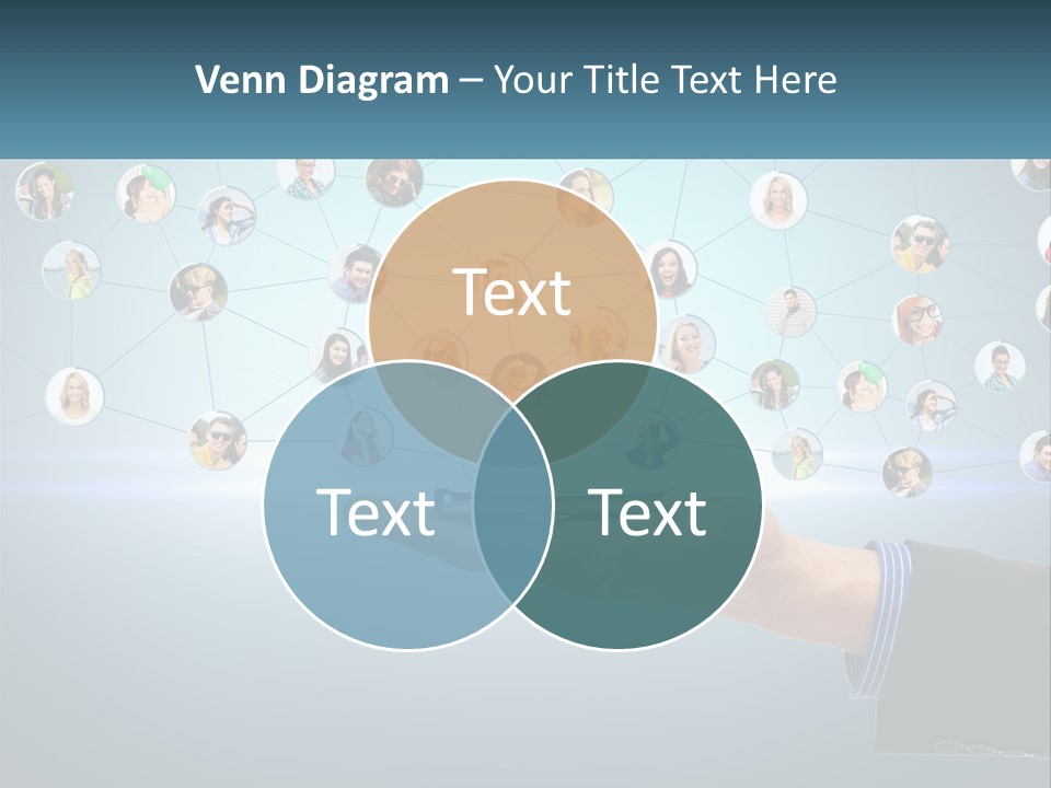 A Person Holding A Cell Phone In Their Hand PowerPoint Template