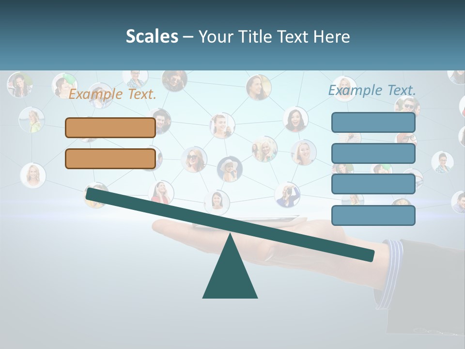 A Person Holding A Cell Phone In Their Hand PowerPoint Template