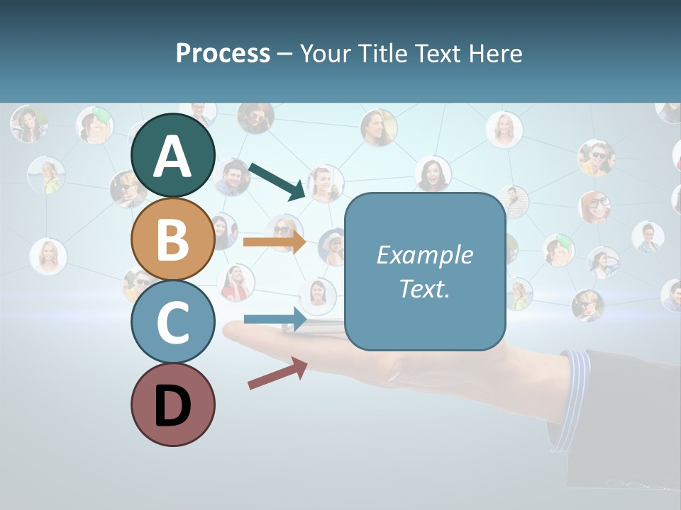 A Person Holding A Cell Phone In Their Hand PowerPoint Template