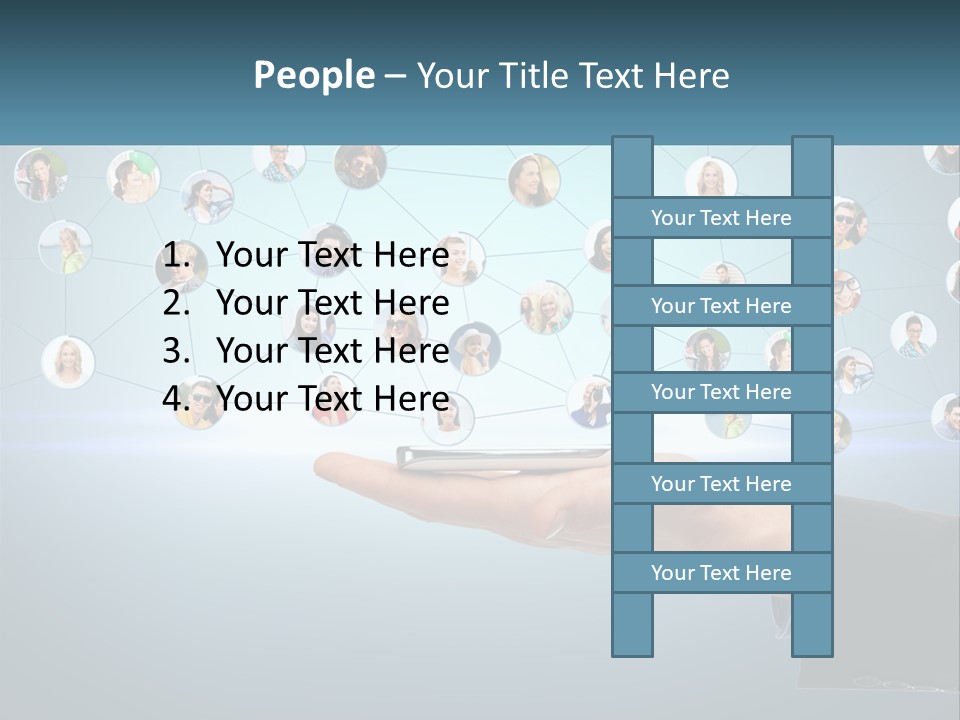 A Person Holding A Cell Phone In Their Hand PowerPoint Template