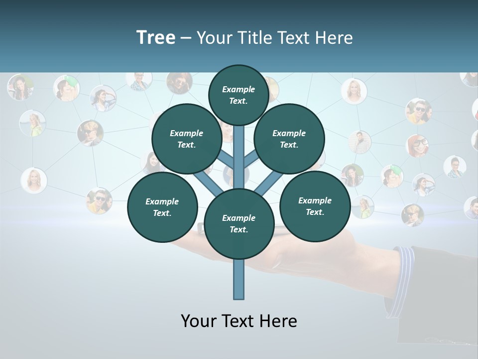 A Person Holding A Cell Phone In Their Hand PowerPoint Template