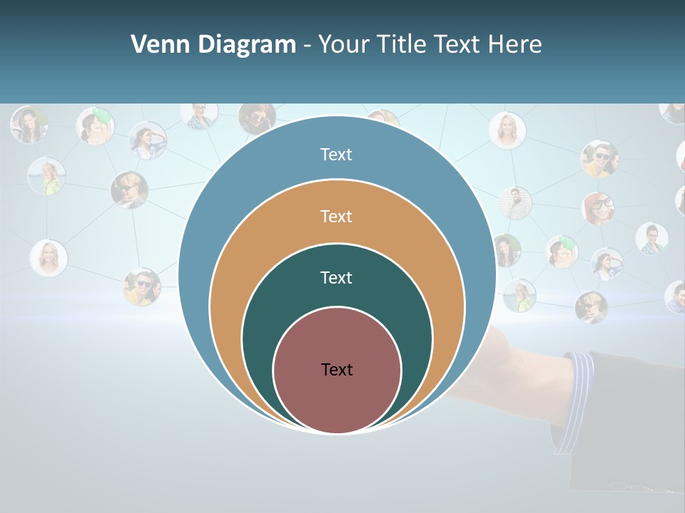A Person Holding A Cell Phone In Their Hand PowerPoint Template
