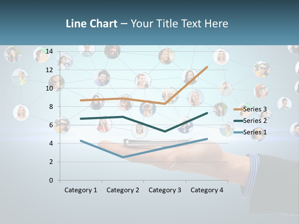 A Person Holding A Cell Phone In Their Hand PowerPoint Template