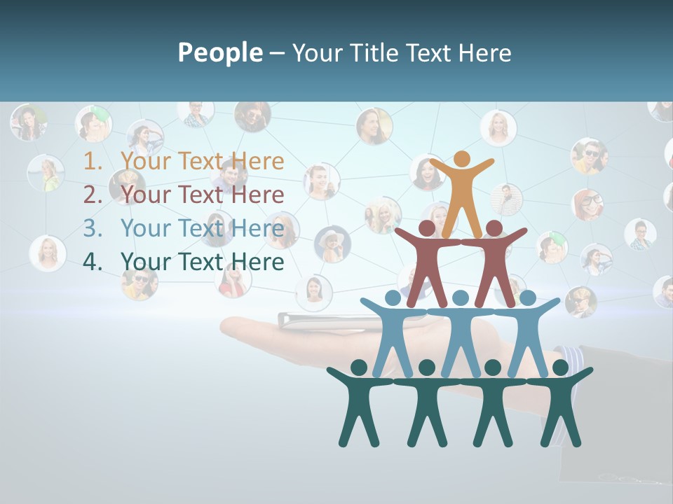 A Person Holding A Cell Phone In Their Hand PowerPoint Template