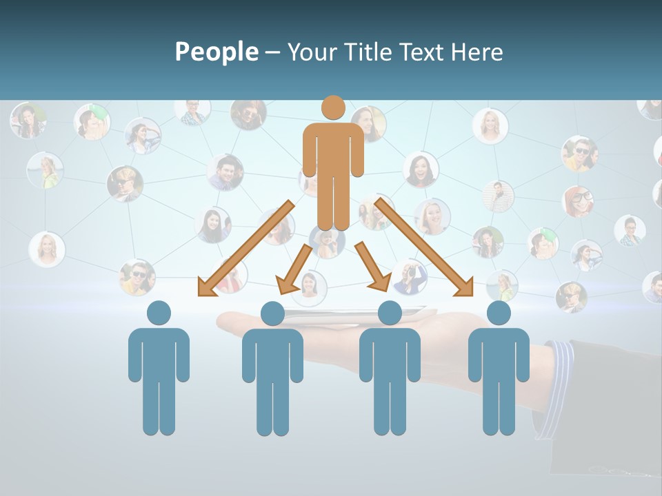 A Person Holding A Cell Phone In Their Hand PowerPoint Template