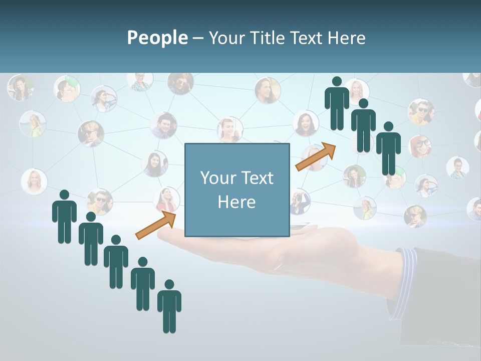 A Person Holding A Cell Phone In Their Hand PowerPoint Template