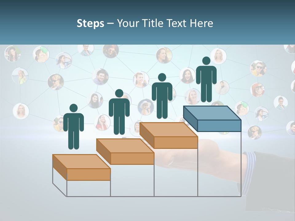 A Person Holding A Cell Phone In Their Hand PowerPoint Template