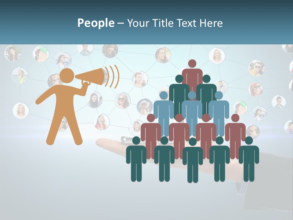 A Person Holding A Cell Phone In Their Hand PowerPoint Template