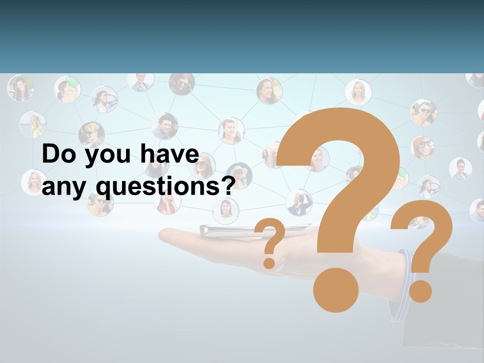 A Person Holding A Cell Phone In Their Hand PowerPoint Template