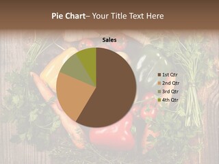 A Bunch Of Vegetables On A Wooden Table PowerPoint Template