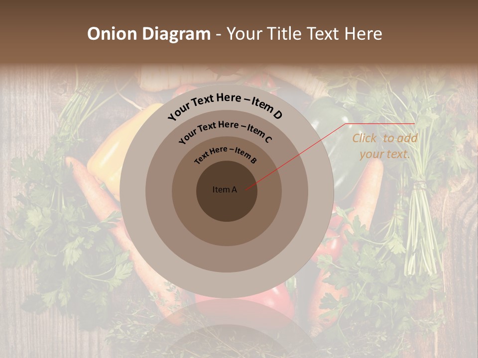 A Bunch Of Vegetables On A Wooden Table PowerPoint Template