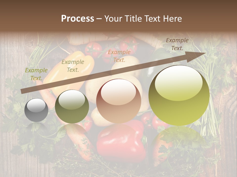 A Bunch Of Vegetables On A Wooden Table PowerPoint Template