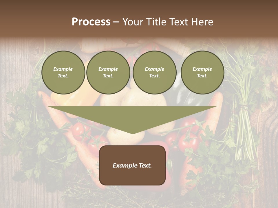 A Bunch Of Vegetables On A Wooden Table PowerPoint Template