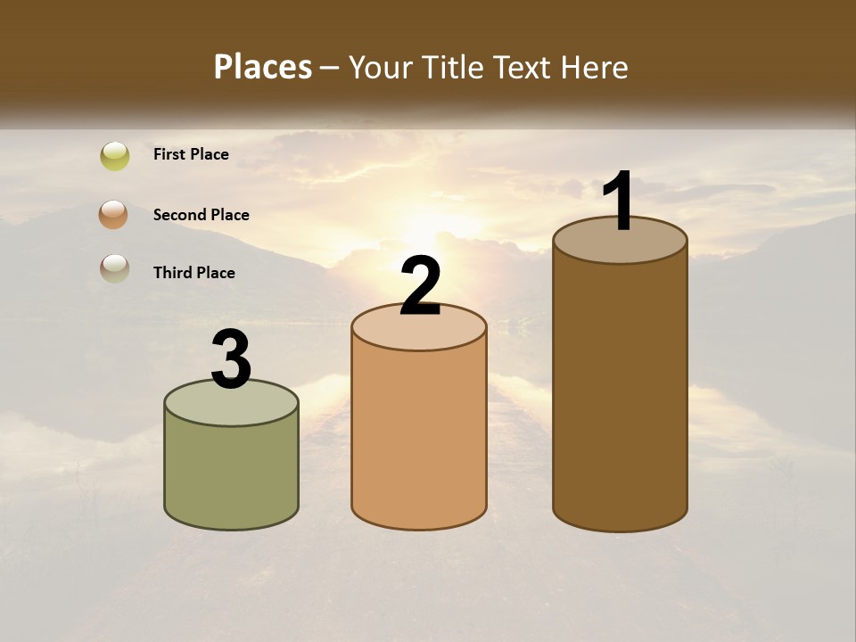 A Person Walking Down A Road With The Sun Setting In The Background PowerPoint Template